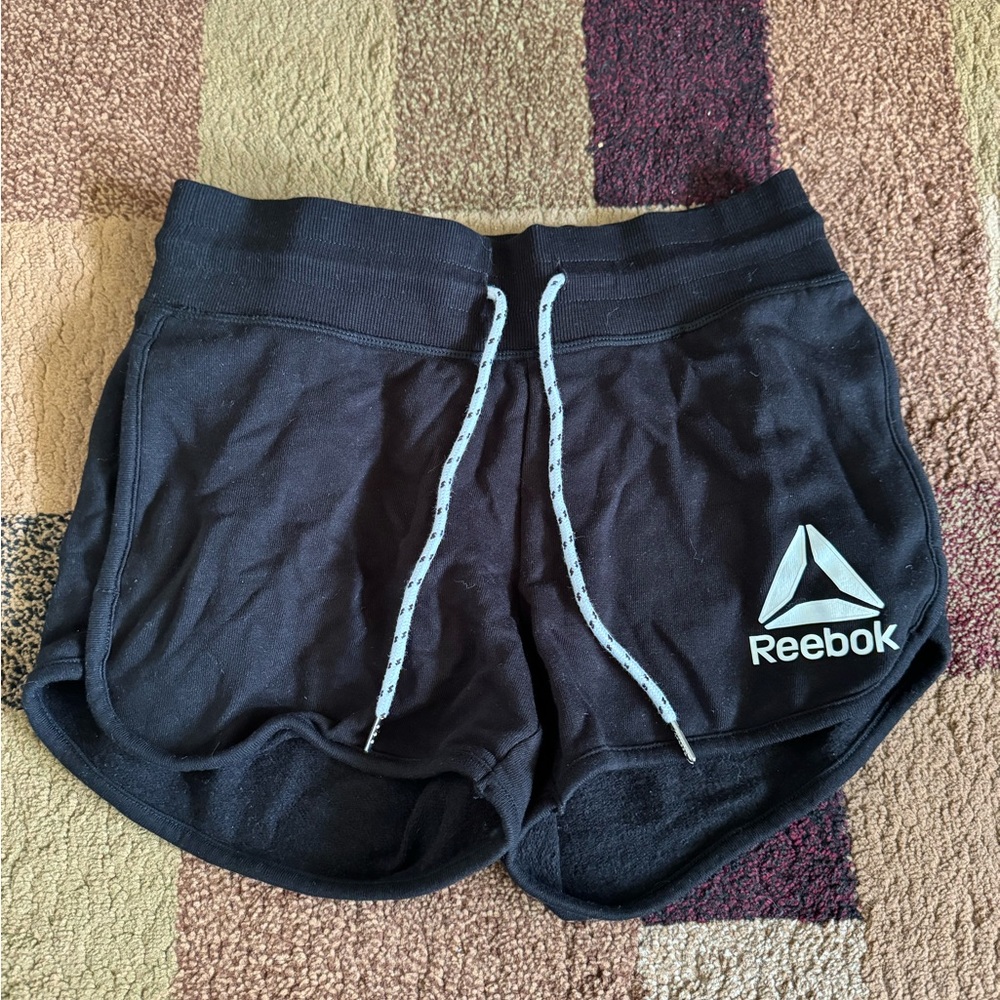 Black Reebok sweat shorts